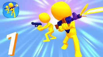 JOIN & STRIKE - gameplay walkthrough PART 1 ( android / ios ) [ STICKMAN SHOOTER GAME ]