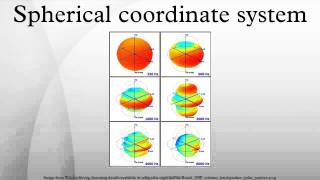 Spherical coordinate system