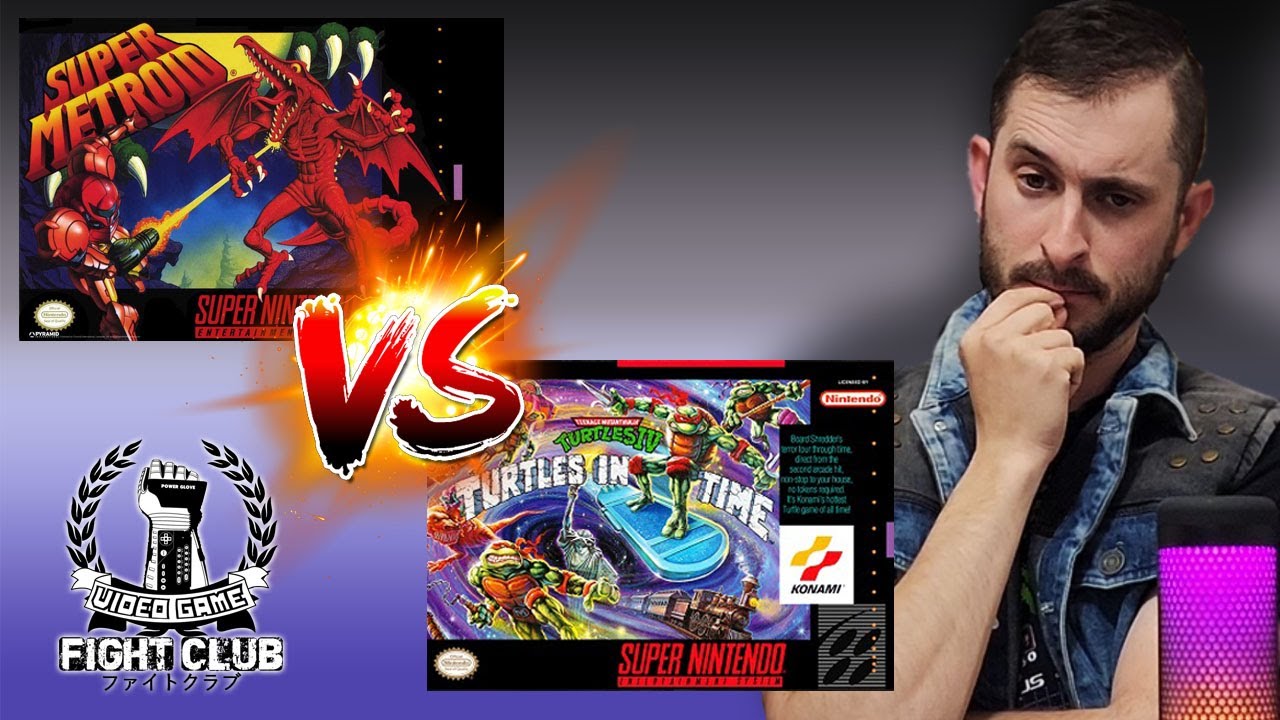 The Greatest SNES Game Ever? Super Metroid VS. Turtles in Time - Video Game Fight Club