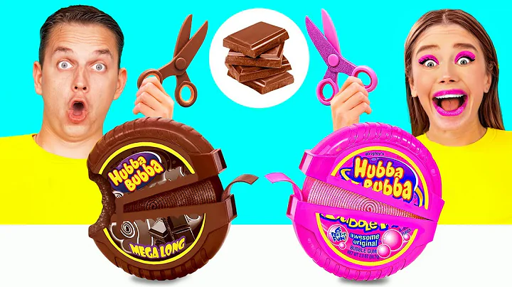 Real Food vs Chocolate Food Challenge | Kitchen Battle with Food by BaRaDa Best