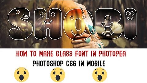 How To Make Gardient Glass Font In Android || Photoshop Glass Font || By Shobi Editx