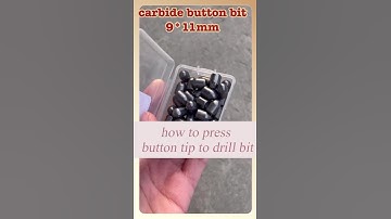how to press button tip to drill bit YG15 9mm#carbidetools