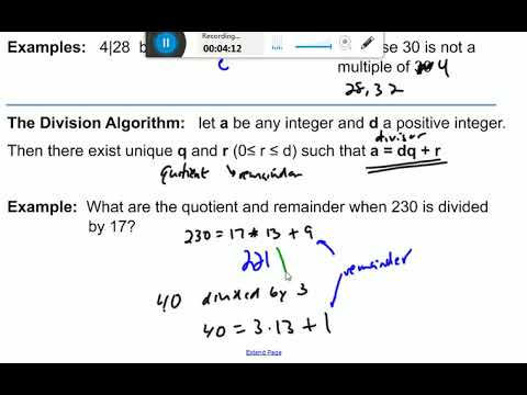Division and Modular Arithmetic - YouTube