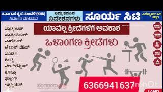 KHB Surya City - Bangalore's BiggestResidential Township Plots - 100-Acre Cricket Stadium