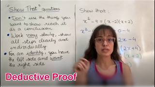 Deductive Proof - IB Math AA SL Topic 1.6