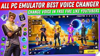 How to Change Voice in Free Fire Like YouTubers | Free Fire Best Voice Changer For All PC Emulators
