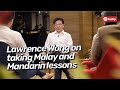 Lawrence Wong on taking Malay and Mandarin lessons