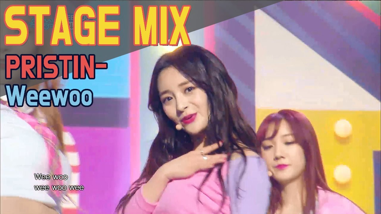【TVPP】 PRISTIN - Wee Woo Show Music core Stage Mix, 프리스틴 - 위우 음중 교차편집 ...