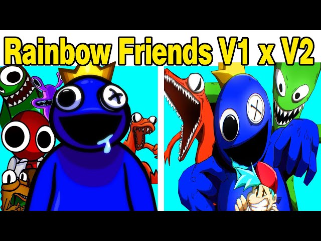 Friday Night Funkin' VS Blue V1 - Rainbow Friends (Roblox Rainbow Friends  Chapter 1) (FNF Mod/Hard) 