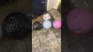 Golf ball racing outdoor at the lacrosse field #6