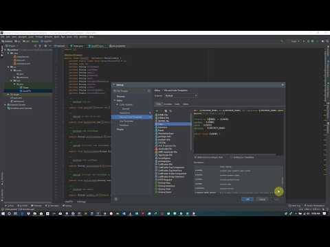How to automatically generate author and project details when creating a new class in intelliJ Idea