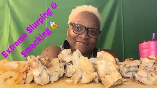 Quick Asmr No Talking Whole Pig Feet Mukbang With Extreme Slurping & Smacking