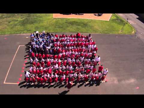 Human Flag by Crooked Billet Elementary school