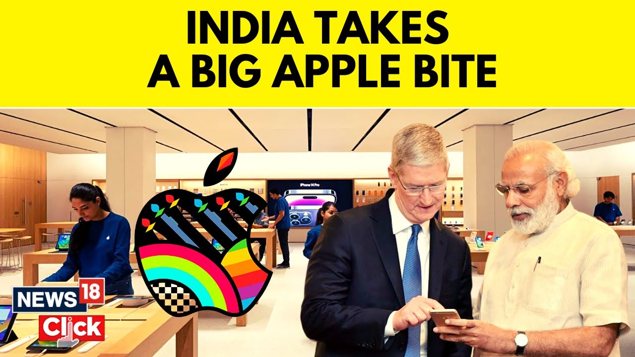 Apple CEO Tim Cook In Delhi Apple Retail Store In Delhi After The