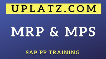 Availability Check-in MRP and Introduction to MPS | SAP PP Training | MRP and MPS Overview | Uplatz