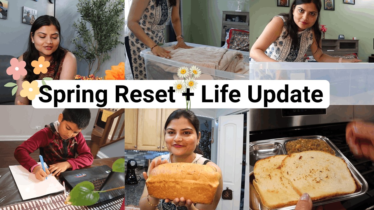 Uploading Vlog After a Break, Spring Reset, Cooking Pav Bhaji, Parenting Reflection, Life Chaos