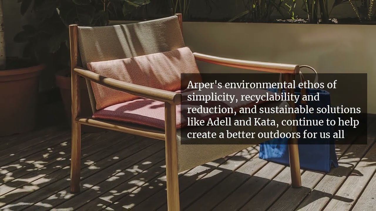Arper's environmental ethos and outdoor seating