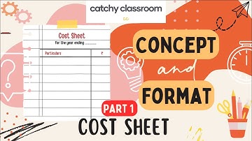 #1 Cost Sheet Concept  & Format Cost Accounting UGCF NEP SEM 4  B.Com H, B.Com, BBA, CA,CS,CMA,M.Com