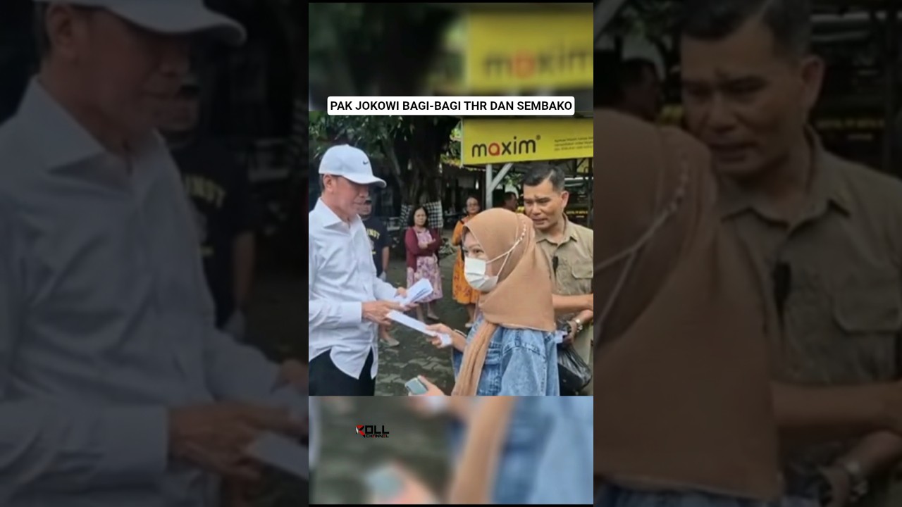 Jokowi Bagi-Bagi THR Dan Sembako #jokowi #jokowidodo #news