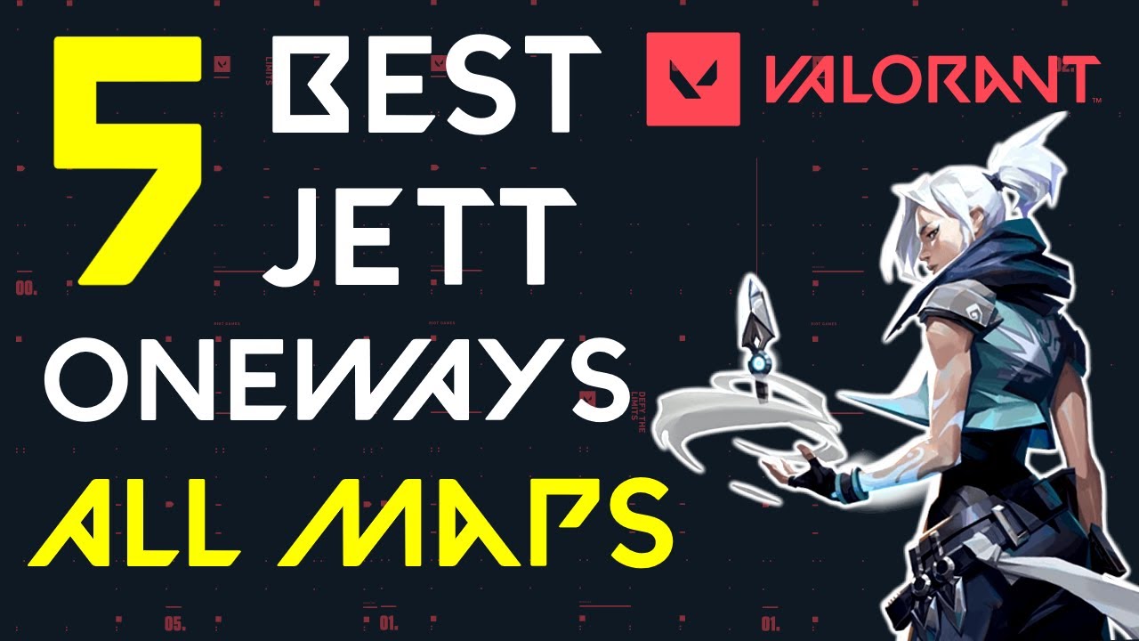 Top 5 Jett Oneway Smokes On Every Map | Valorant