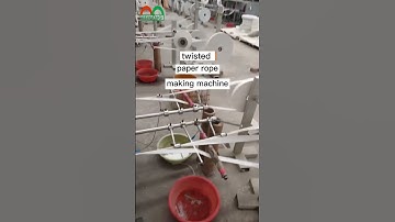 Twisted rope making machine for paper bag handles
