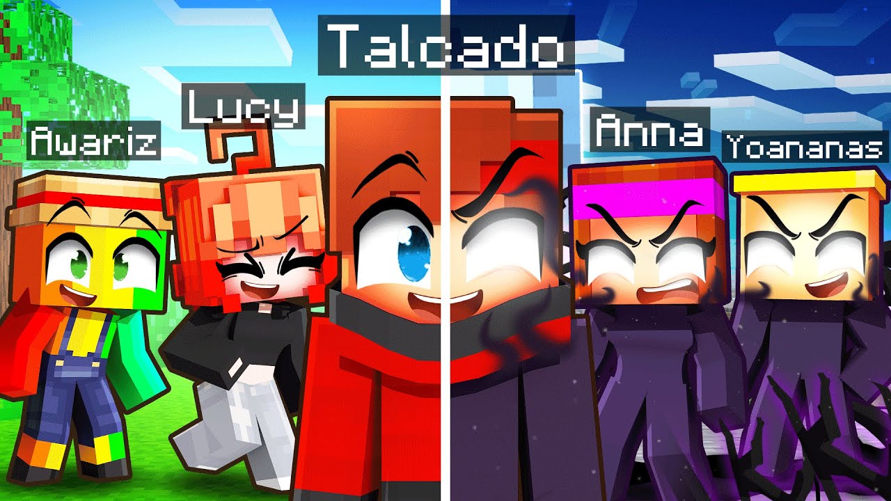 Mes amis deviennent 100% DARK sur Minecraft !