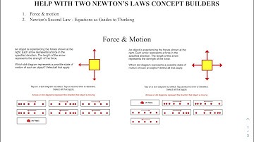 Force and Motion Concept Builder Help