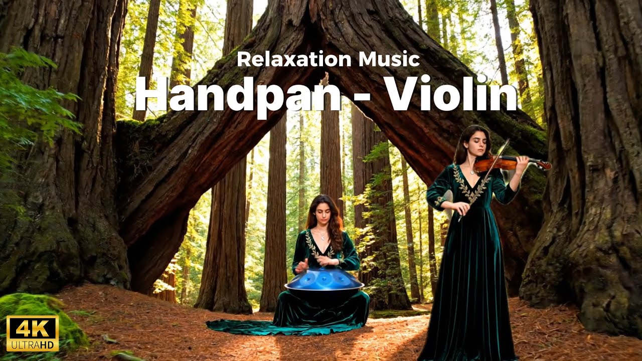 🌲 Magical Forest Portal | Celtic Violin & Handpan under the Natural Redwood Arch (1-Hour)