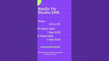 IPOs this week | Basilic Fly Studio SME