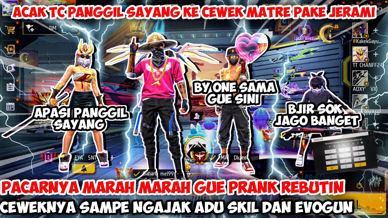 ACAK ACAK TC PANGGIL SAYANG KE CEWEK MATRE PAKE JERAMI COWOKNYA NGAMUK SAMPE NGAJAK ADU SKILL & EVO😱