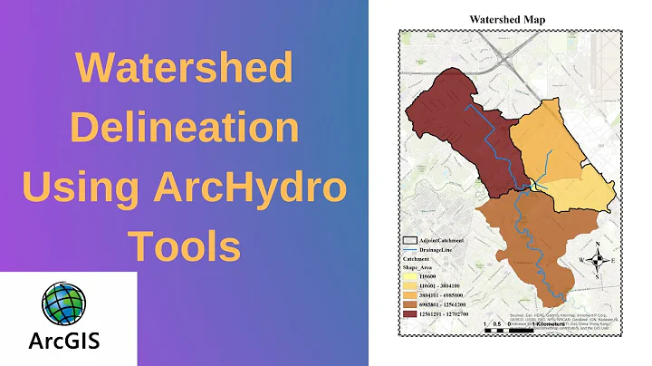 ArcGIS T16: How To Delineate Watersheds Using Arc-Hydro Tools