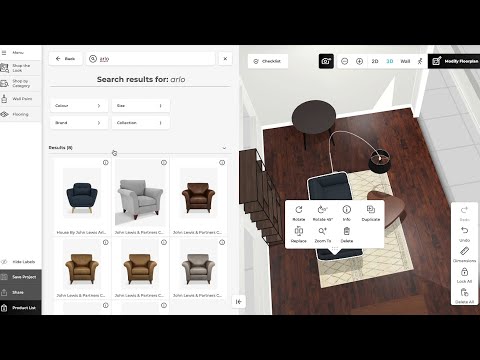 John Lewis and Partners 3D Room Planner for Home Design Appointments