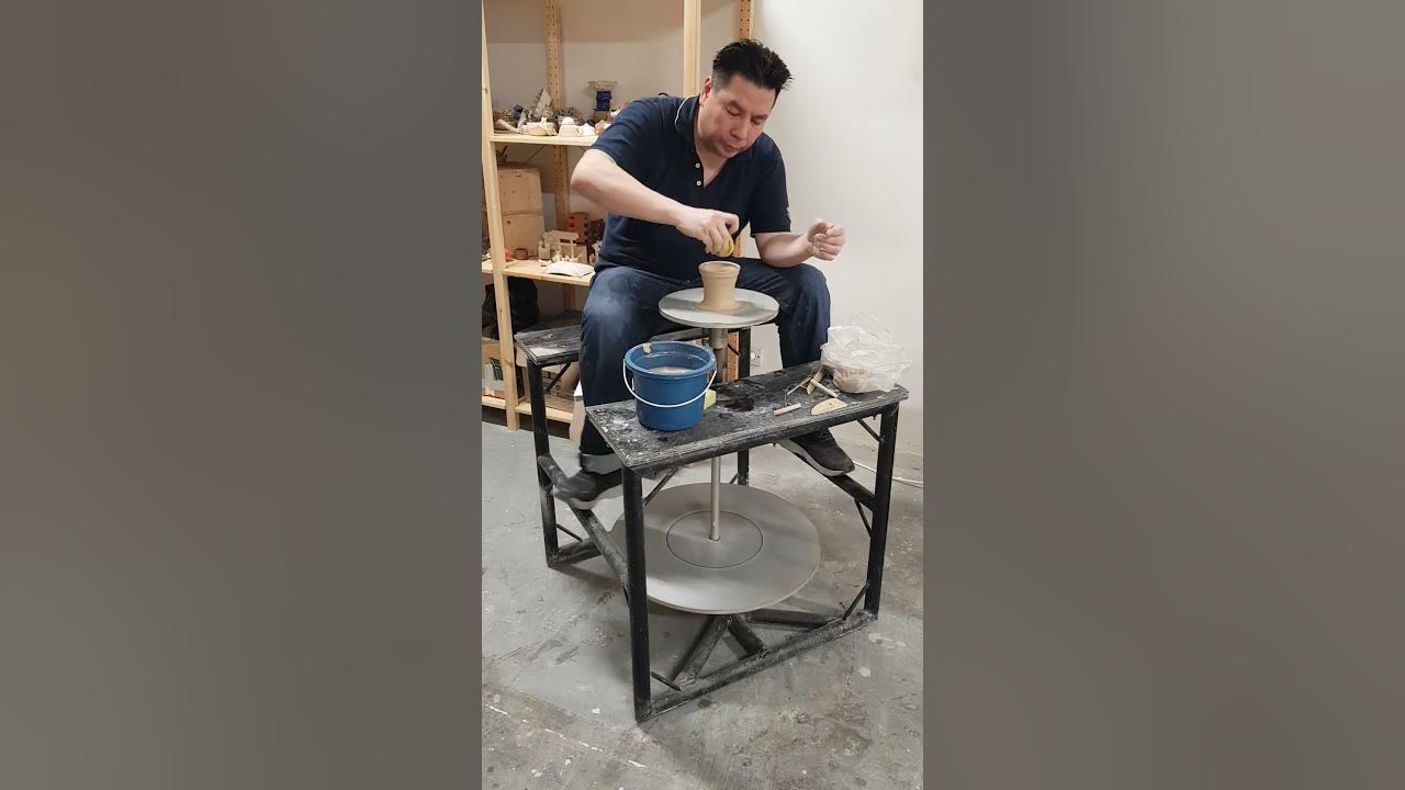 kick wheel pottery making time lapse YouTube