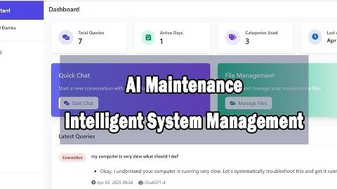 AI Maintenance System using PHP, MySQL & AI Agent | Smart Asset Management 2025