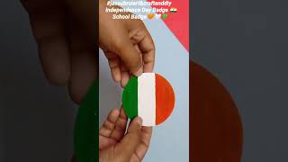 Information Tricolour Indian Badge Making for School 🇮🇳/Tiranga 🧡🤍💚 #shorts #youtubeshorts #viral News