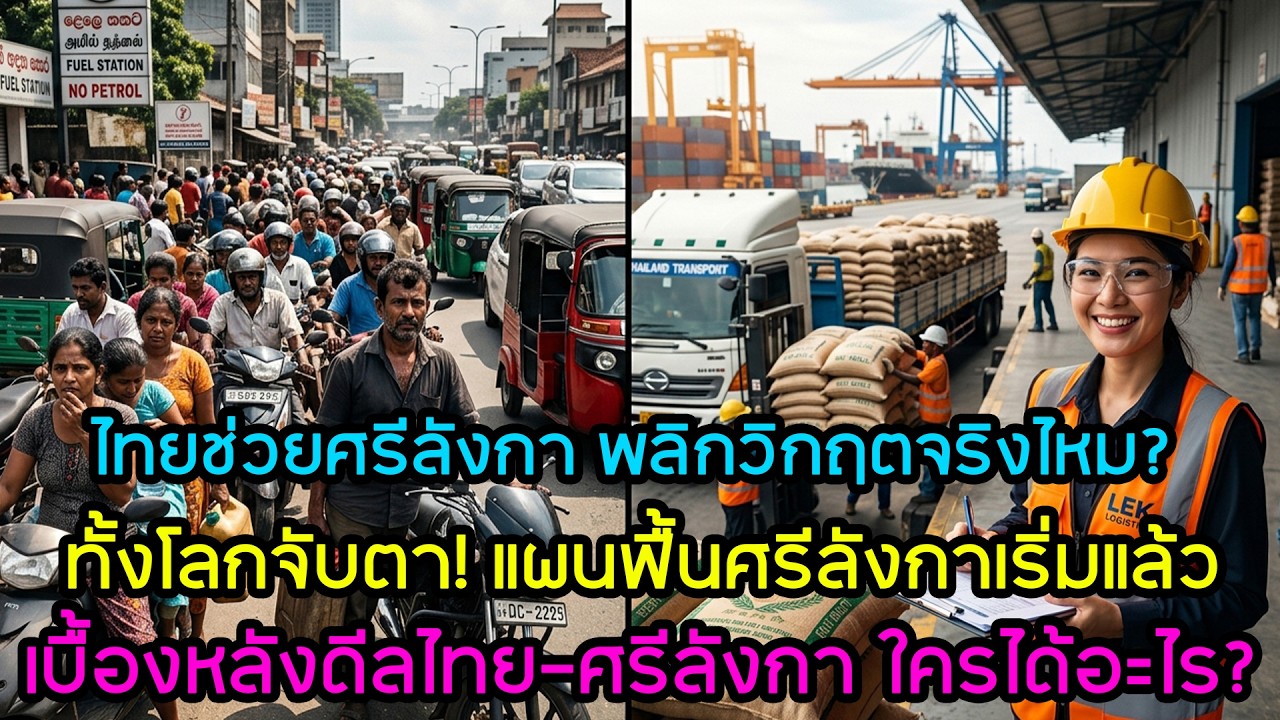 ทั้งโลกจับตา! ไทยยื่นมือช่วยศรีลังกา…ฟื้นได้จริงไหม?