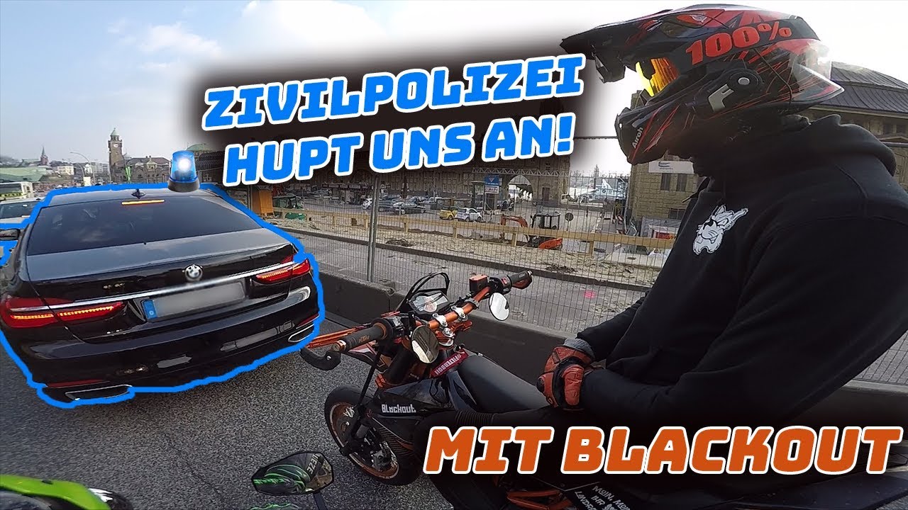 ZIVILPOLIZEI hupt uns an - mit Blackout - MotoVlog