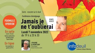 Rencontre avec Renée Rivest - 7 novembre 2022