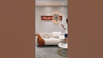 Tranh đèn led hoa decor nhà cực đẹp #tranhdecor #shorts