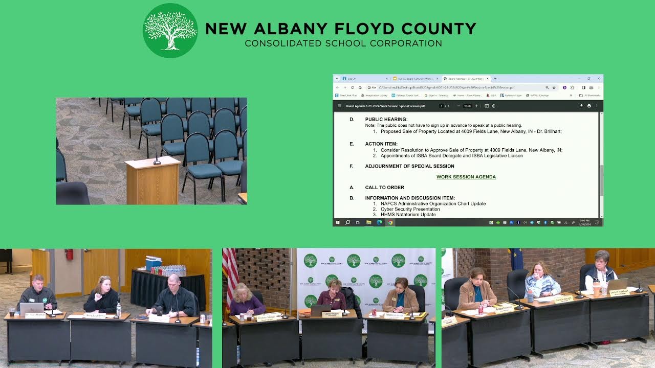 NAFCS School Board 1/29/2024 YouTube