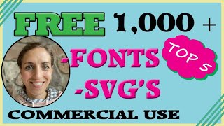 FREE Fonts and SVG