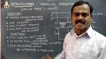PARALLEL OPERATION OF TRANSFORMER / TAMIL