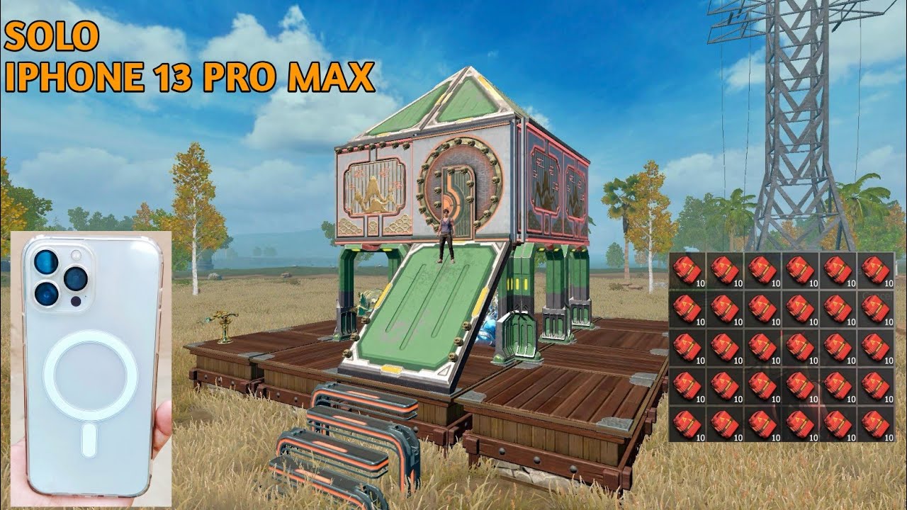 SOLO RANKED SERVER /iPhone 13 pro Max gameplay/BADGE BASE RAID Last island of survival