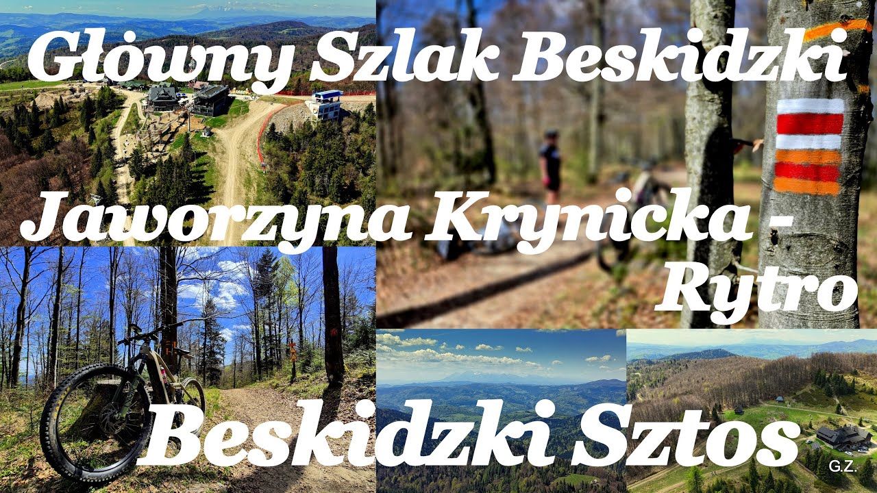 E-Mtb Główny Szlak Beskidzki. Jaworzyna Krynicka - Rytro. Powrót Rytro Muszyna Euro Velo 11. 80km.