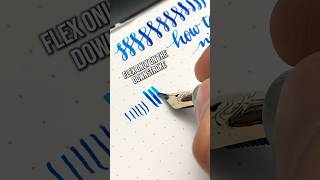 How to write with a flex nib using a Magna Carta Libertatum Crown Opal fountain pen