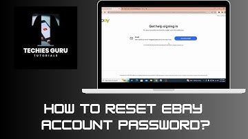 How to Reset eBay Account Password?