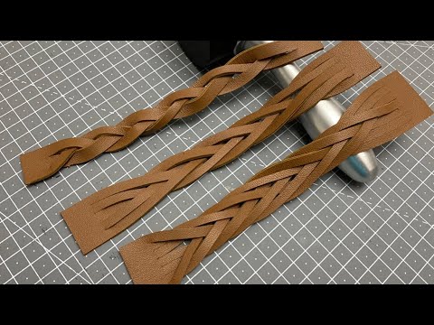 Leather Mystery Braid Cuff, Making a Magic Braid Bracelet #leathercraft -  YouTube