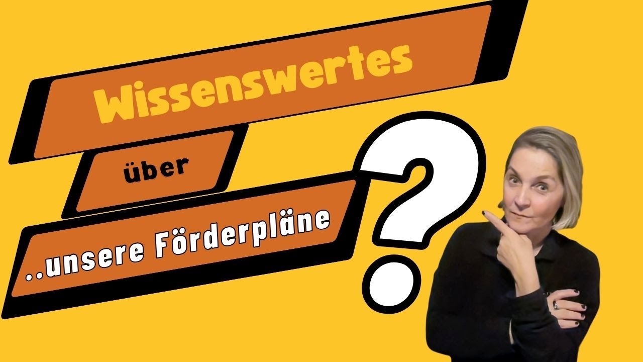 Förderpläne innerhalb der SP Schule FortSchritt