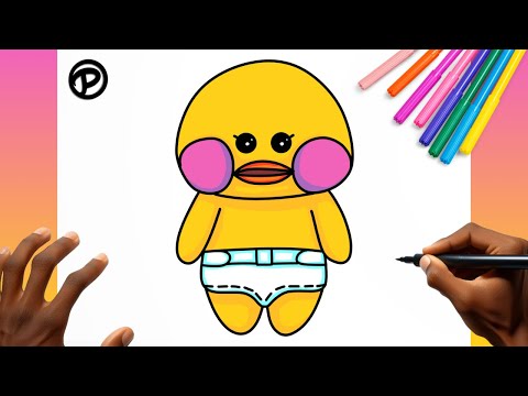 How to Draw a Baby Paper Duck Step by Step