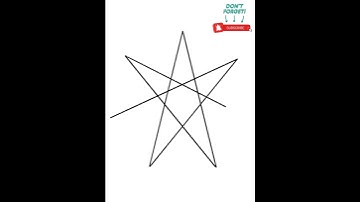 How to draw 7 pointed star| 7 point star